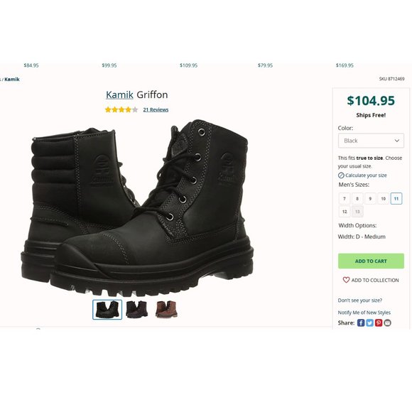 NEW Kamik Men's Griffon Winter Boots - Picture 16 of 16